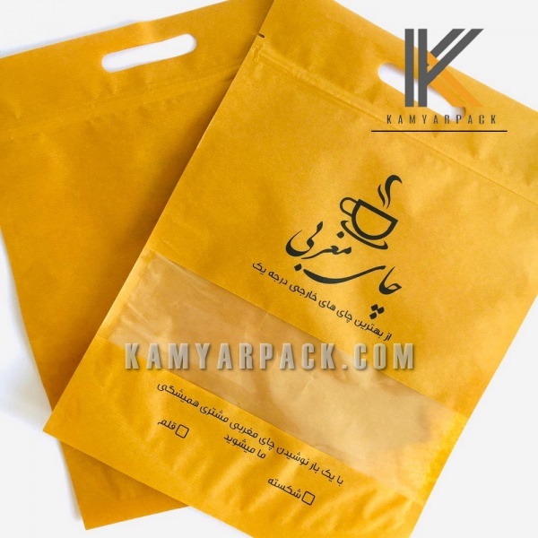 پاکت کرافت پنجره دار
