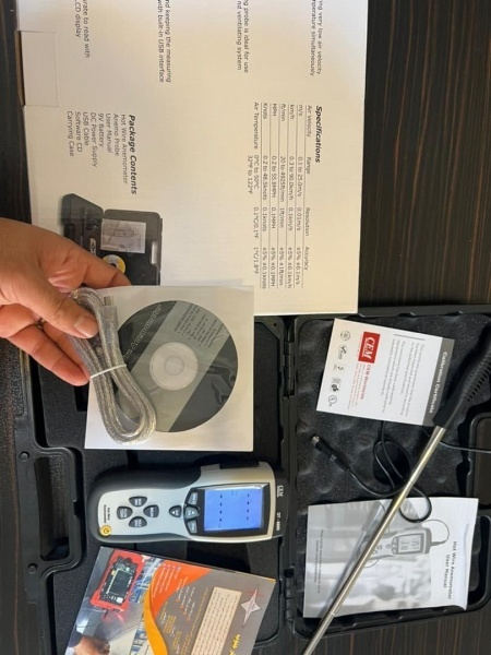 سرعت سنج باد برند CEM مدل DT-8880